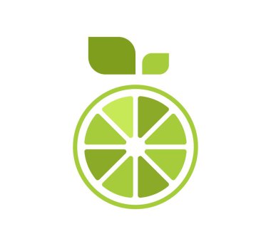 taze limon logo vektör tasarım şablonu