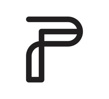 p logo vektör tasarım şablonu