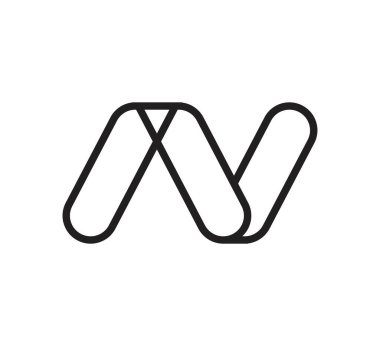 n logo vektör tasarım şablonu