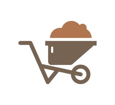 tekerlek barrow logo vektör tasarım şablonu