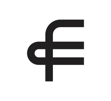 f logo vektör tasarım şablonu