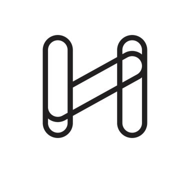 h logo vektör tasarım şablonu