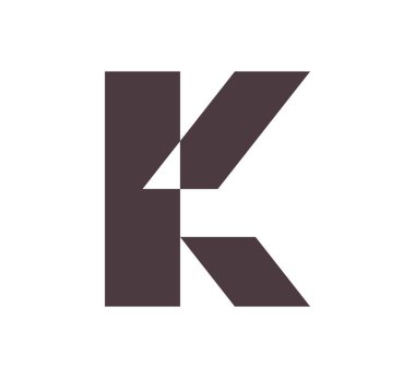 k logo vektör tasarım şablonu
