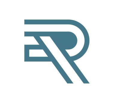 r logo vektör tasarım şablonu