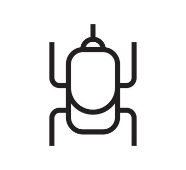 Böcek logosu vektör tasarım şablonu