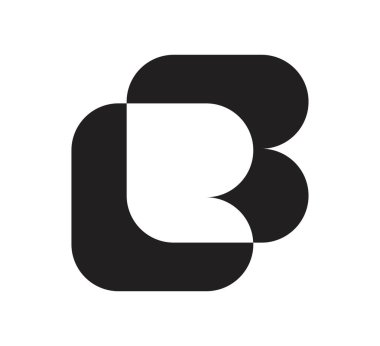 b logo vektör tasarım şablonu