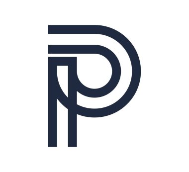 p logo vektör tasarım şablonu