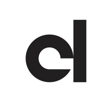 d logo vektör tasarım şablonu