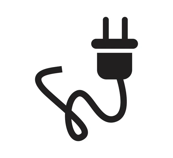 Modello Design Vettoriale Logo Plug — Vettoriale Stock