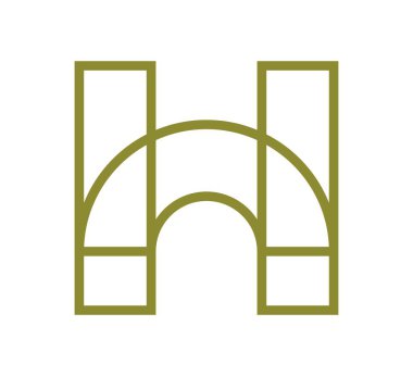 h logo vektör tasarım şablonu