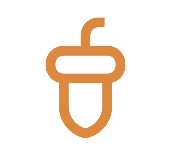 Żołędź Logo Wektor Wzór Projektu — Wektor stockowy