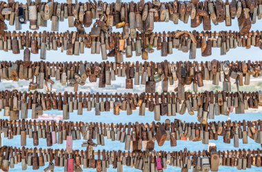 Sliema, Malta 'da aşk kilitleri.