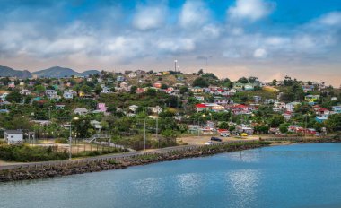 St. John 's şehir manzarası, Antigua ve Barbuda, Batı Hint Adaları.