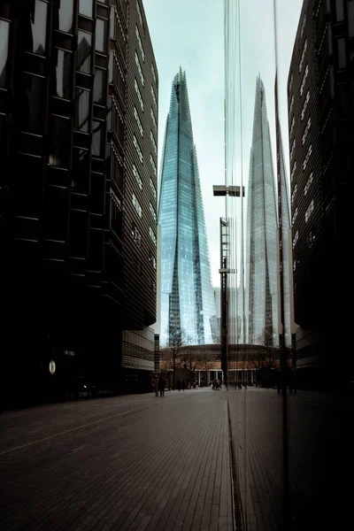 London January 2021 Vertical Shot Shard Megatower London City Moore — Stock Photo, Image