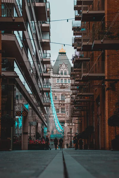 London January 2021 Small Residental Dutchess Walk Street Center London — Stock Photo, Image