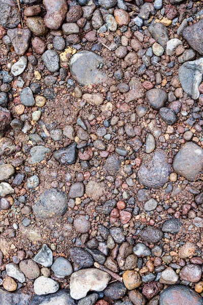 Texturas Piedras Río Arena Río Vienen Una Variedad Formas Tamaños — Foto de Stock