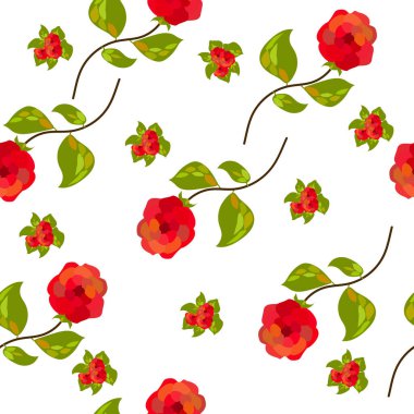   Şekilsiz çiçek deseni. Kağıt, duvar kağıdı, tekstil için vektör illüstrasyon cadısı soyut çiçekler