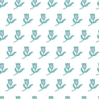   Şekilsiz çiçek deseni. Kağıt, duvar kağıdı, tekstil için vektör illüstrasyon cadısı soyut çiçekler