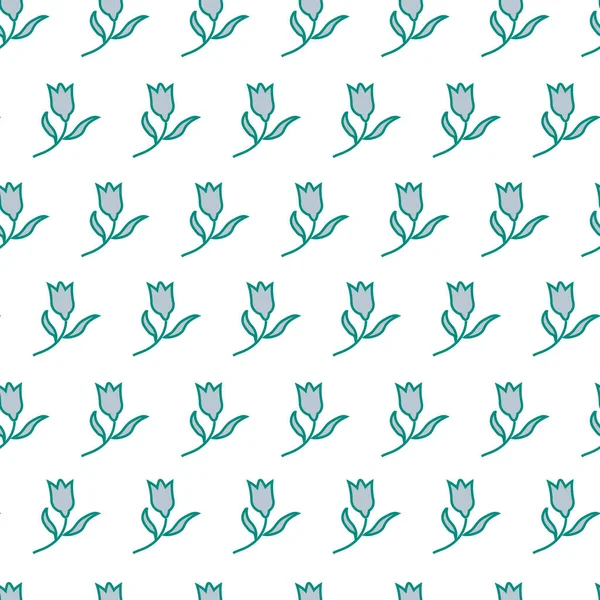 Muster Nahtlos Blumig Vektorillustration Hexe Abstrakte Blumen Für Papier Tapete — Stockvektor