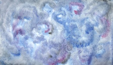 soyut suluboya resim mavi arkaplan