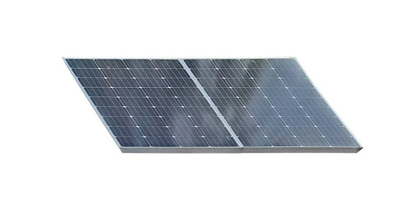Célula Solar Módulo Fotovoltaico Módulo Fotovoltaico Módulo Solar Aislado Sobre — Foto de Stock
