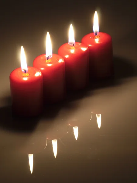 Christmas candles. — Stock Photo, Image