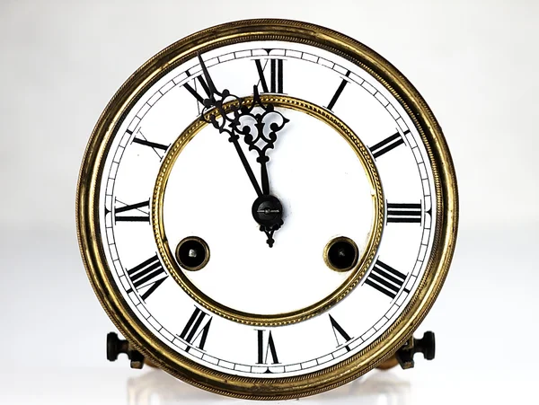 Old clock with roman numerals. — Stock Photo, Image