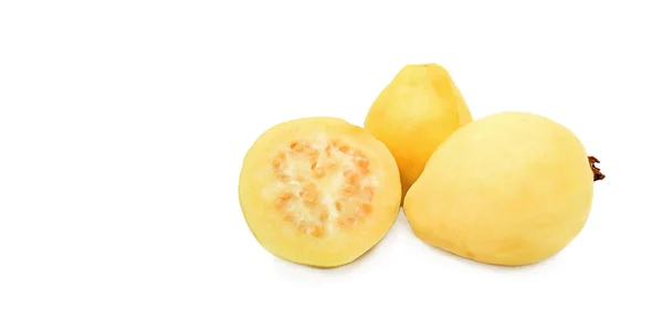 Guava Gialla Egiziana Fresca Con Spazio Copia — Foto Stock