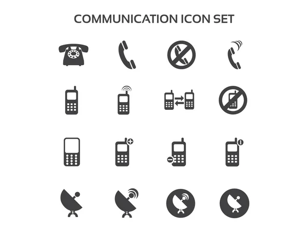 Communication Icon Set — Stock Vector