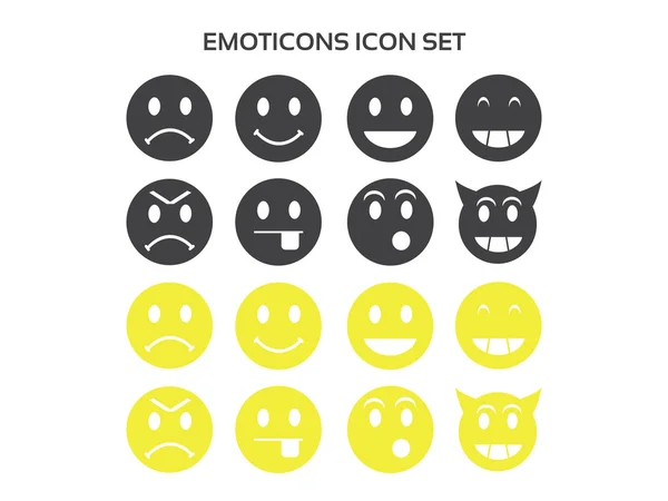 Émoticônes icône ensemble Graphismes Vectoriels