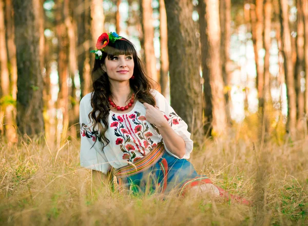 Retrato mulher ucraniana — Fotografia de Stock