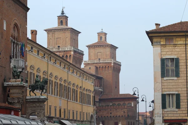 View of Castello Estense in Ferrara, Italy — Stock Photo, Image