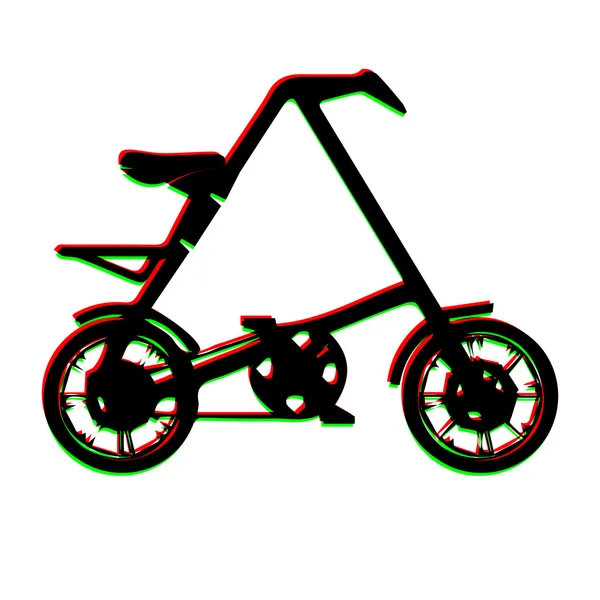 Konvertibla city cykel — Stock vektor