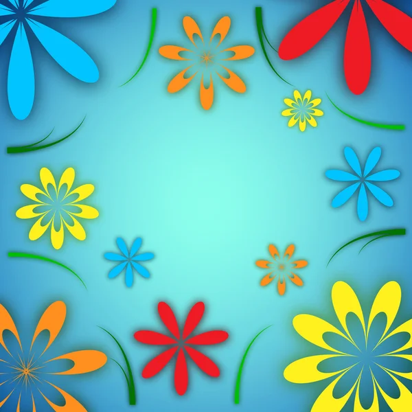 Summery flowery background — Stock Vector