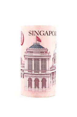 Singapore Dollars isolated clipart