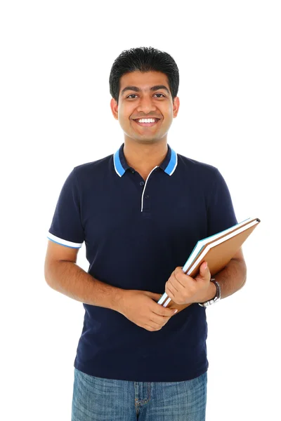 Retrato de estudiante asiático, aislado sobre fondo blanco . — Foto de Stock