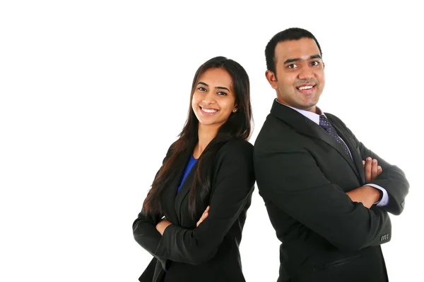 Asian Indian businessman and businesswoman in a group — Stock Photo, Image