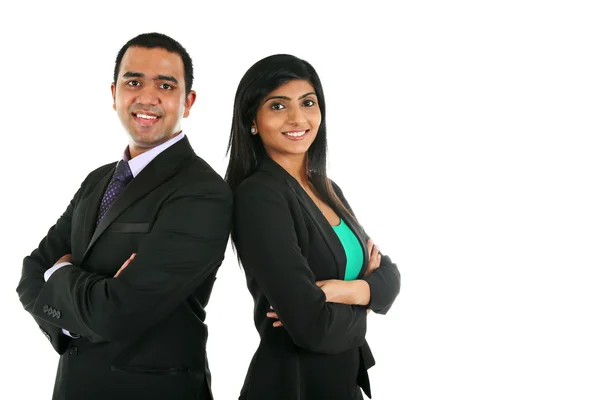 Asiático indio hombre de negocios y mujer de negocios en un grupo Imagen de stock