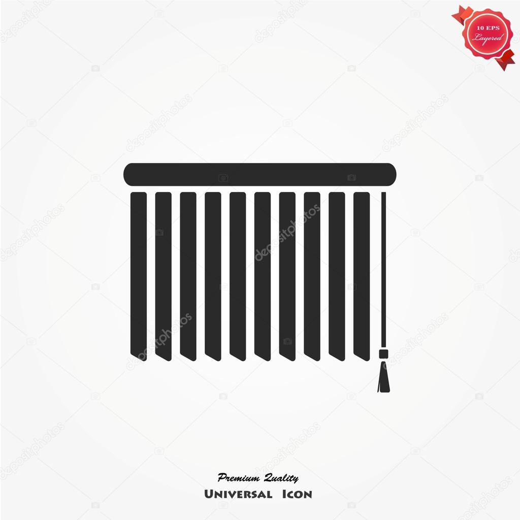 Louvers sign icon. Window blinds or jalousie symbol. Round colourful 11 buttons. Vector
