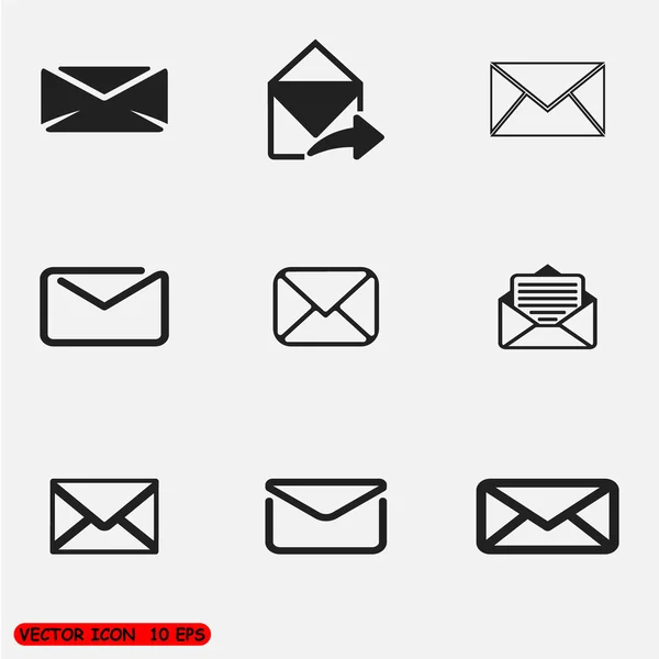 Conjunto de iconos para mensajes — Archivo Imágenes Vectoriales