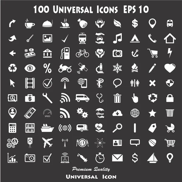 100 Web Icons — Stock Vector © HS-Photos #5366562