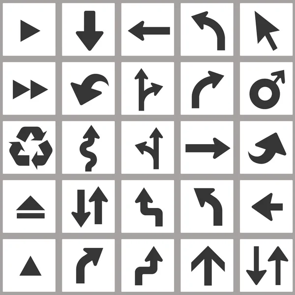 Juego de iconos de flecha. Conjunto de iconos vector universal . — Archivo Imágenes Vectoriales