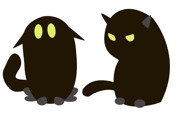 Gatos negros — Archivo Imágenes Vectoriales