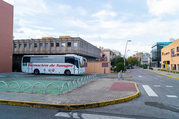 Sevilla Andalucía España Noviembre 2020 Vista Lateral Autobús Del Sistema —  Fotos de Stock