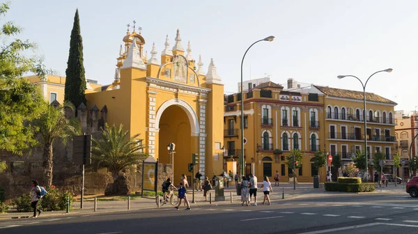 Puerta Macarena Também Conhecida Como Arco Macarena Dos Lugares Mais — Fotografia de Stock