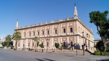 Sevilla ve Fray Ceferino Gonzalez sokak tabelasının İspanyolca arşivi. İspanya kolonileri ve Yeni Dünya 'nın keşfi hakkında belgeli müze.