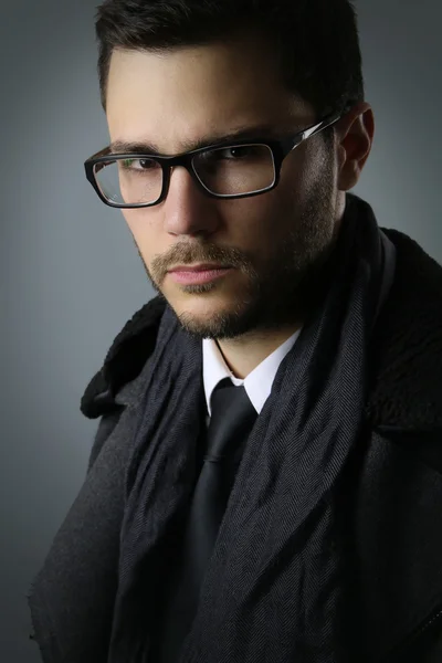 Handsome guy wearing glasses — Stock Photo, Image