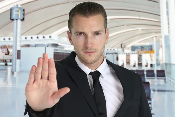 Airport security agent — Stock Photo, Image