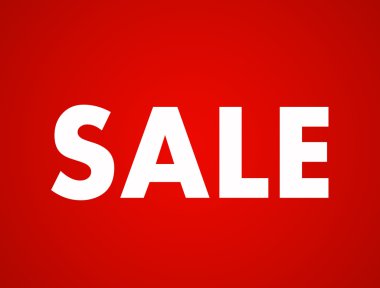 Metin kırmızı bir arka plan üzerinde 