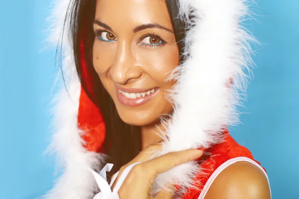 The daughter of santa claus — Stock Photo, Image